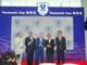(From left to right) Mr Kuninori Matsuda, Consul-General of Japan in Hong Kong, Mr William Nader, Executive Director, Racing, Hong Kong Jockey Club, Mr Winfried Engelbrecht-Bresges, CEO, Hong Kong Jockey Club, Mr David Mong, Chairman and CEO of Shun Hing Group and Mr Hidetoshi Osawa, Regional Head for China & Northeast Asia of Panasonic Corporation of China hosted a toasting ceremony to kick start the Panasonic Cup 2015.